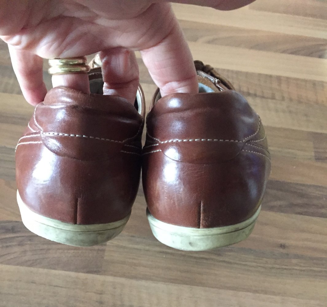 Semler Select Echt Leder Sneaker Gr.40 braun mit dezentem Nietendekor