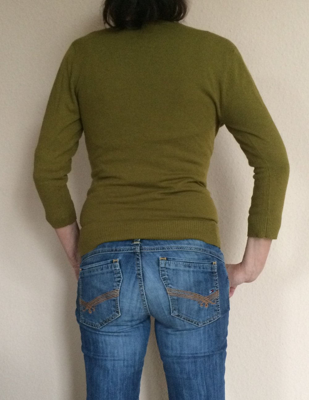 2 H&M Retro Pullover Feinstrick Gr.M Khaki + Orange