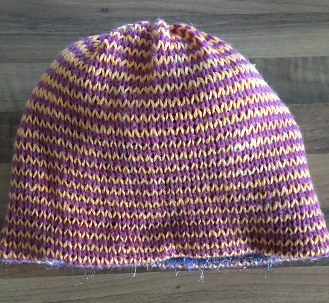 3 in 1 warme Winter Wendemütze mit tollem Farbverlauf