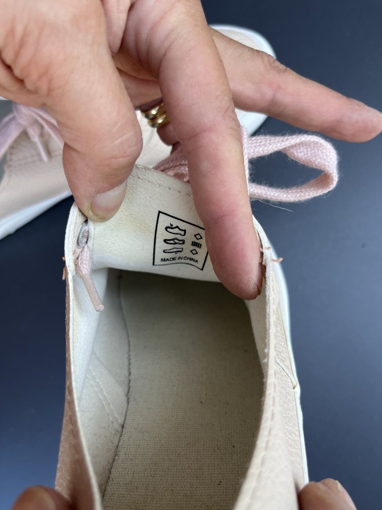 Even & Odd Kunstleder Sneaker Gr.38 Pastell Rose