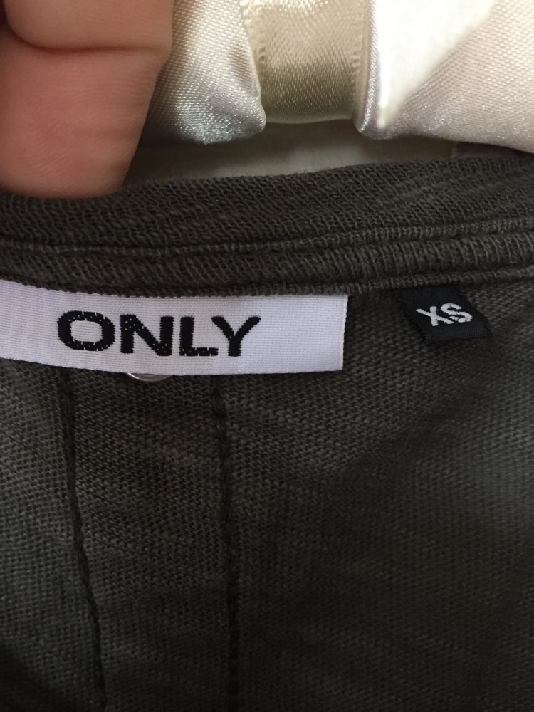 Only Vokuhila Tol-Dos Button Top Gr.XS grün / khaki