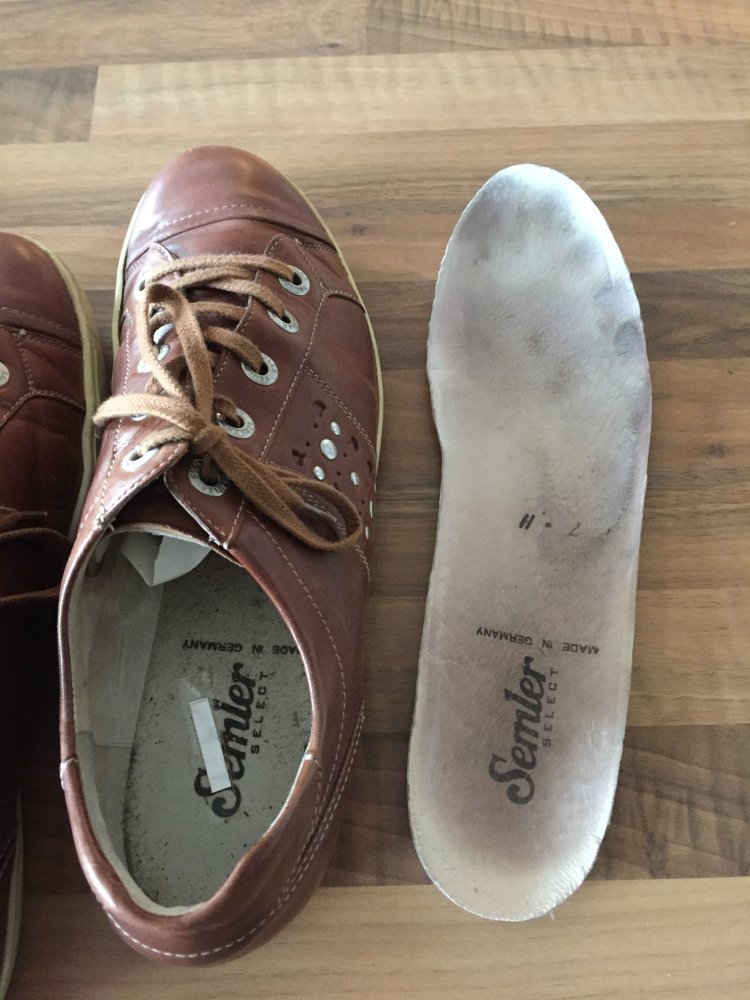 Semler Select Echt Leder Sneaker Gr.40 braun mit dezentem Nietendekor