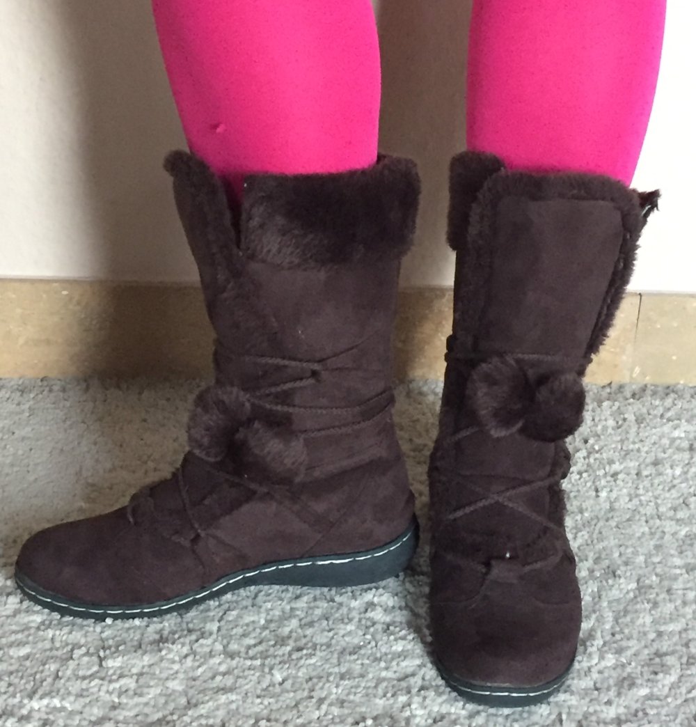 Ana Mariana Pull on Winter Boots Gr.40 braun mit Kunstfell Booties