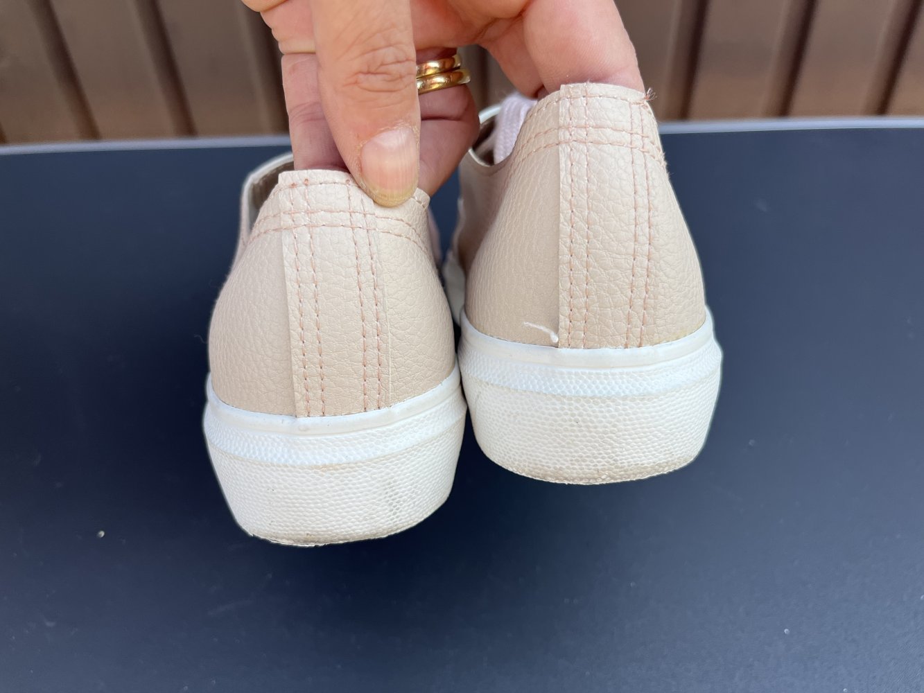 Even & Odd Kunstleder Sneaker Gr.38 Pastell Rose