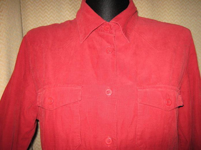 NEUw * Edel * sportiv * klassisch * VINTAGE * Feincord * Hemd- Bluse 