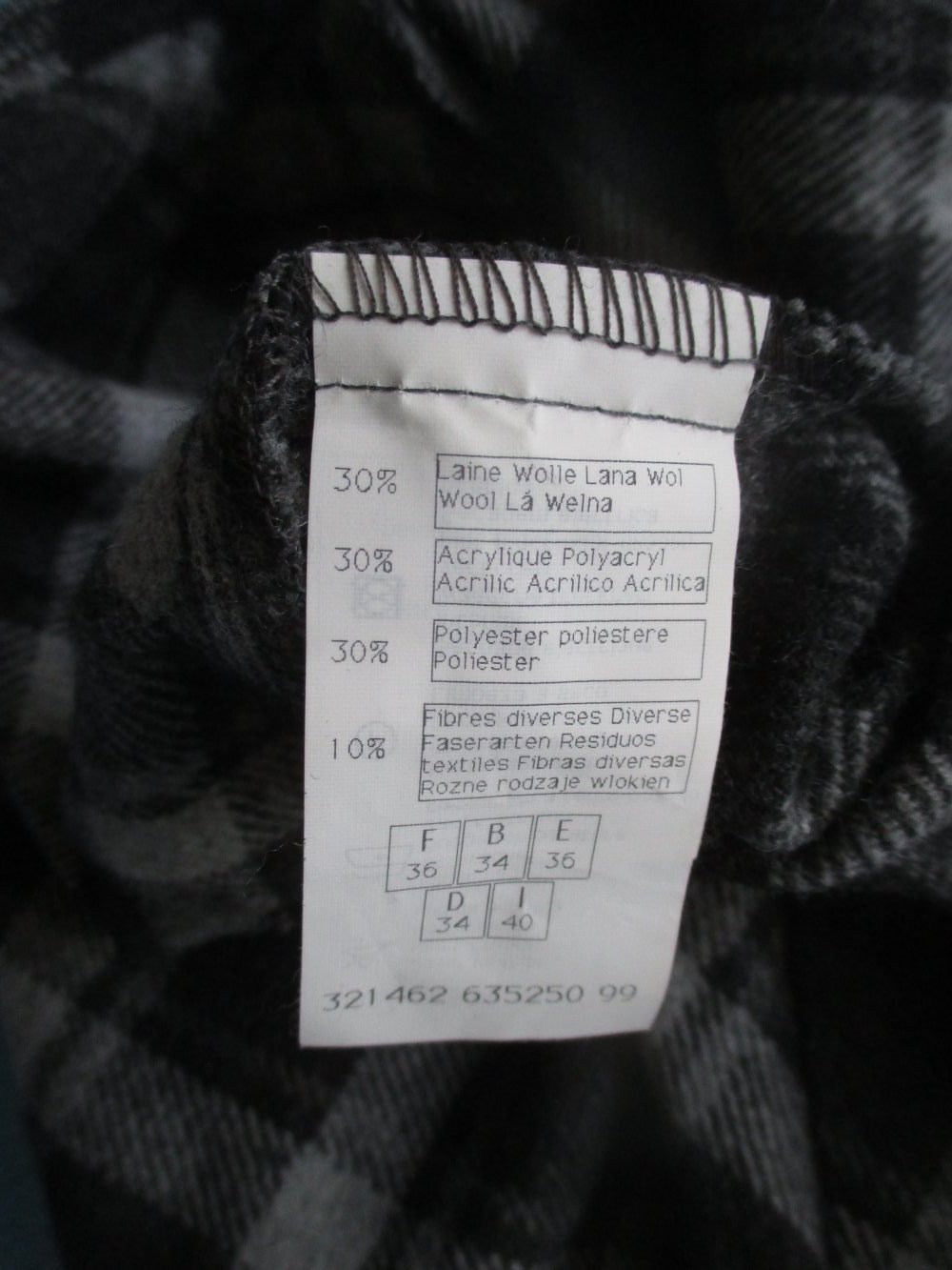  NEU * Stylisch * Karo * A-Linie * Wolle- Gemisch * Reinschlupf * Midi- Rock 