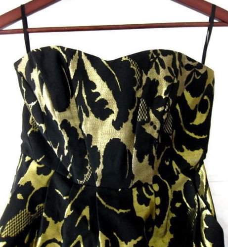 NEU mit ETIKETT * 60er Jahre * Retro Style * Cocktail * Party * Brokat * Bustier * Mini- Kleid 