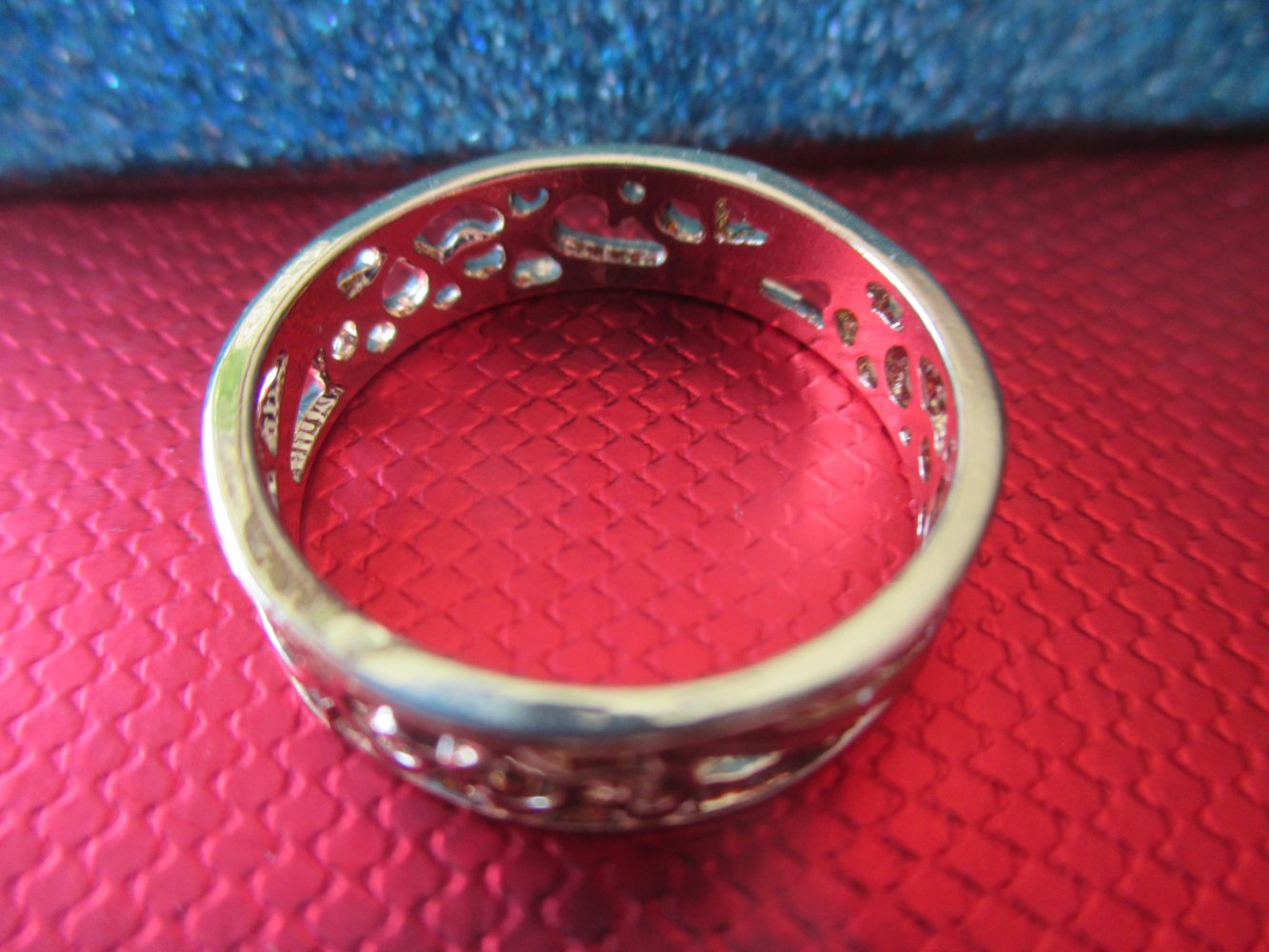  NEU ungetragen * Klassisch * elegant * DESIGNER * Blumen * Blüten * Barock * Rokoko * Cut Out - Optik * Ring * gold * 18 mm Durchmesser * Modeschmuck *