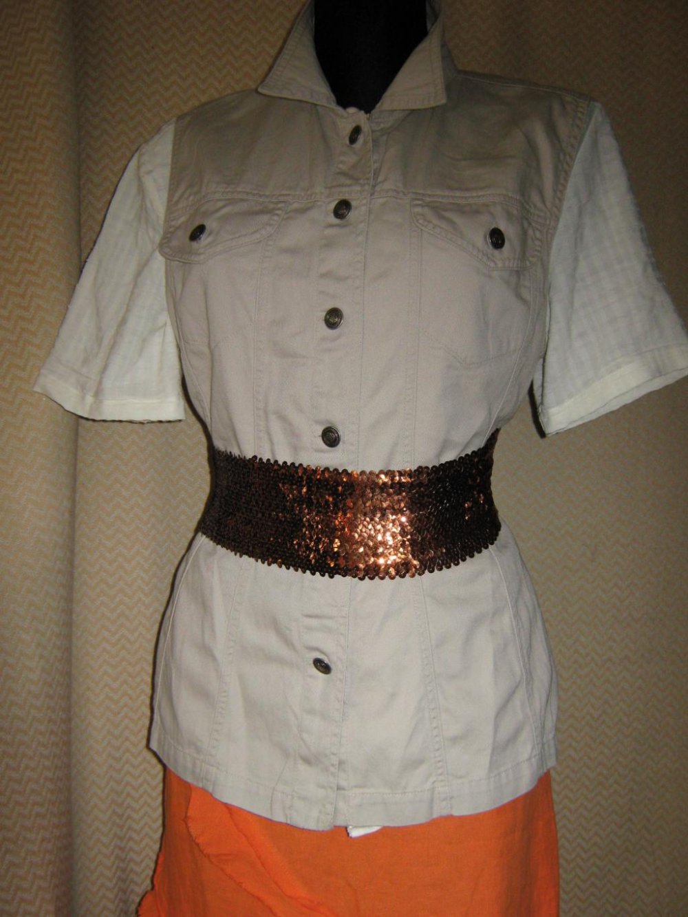 EU * Sportiv * klassisch * Ärmellos * Outdoor * Inndoor * DESIGNER * Weste * Jacke * Gr. 40- 42/ M * kitt *