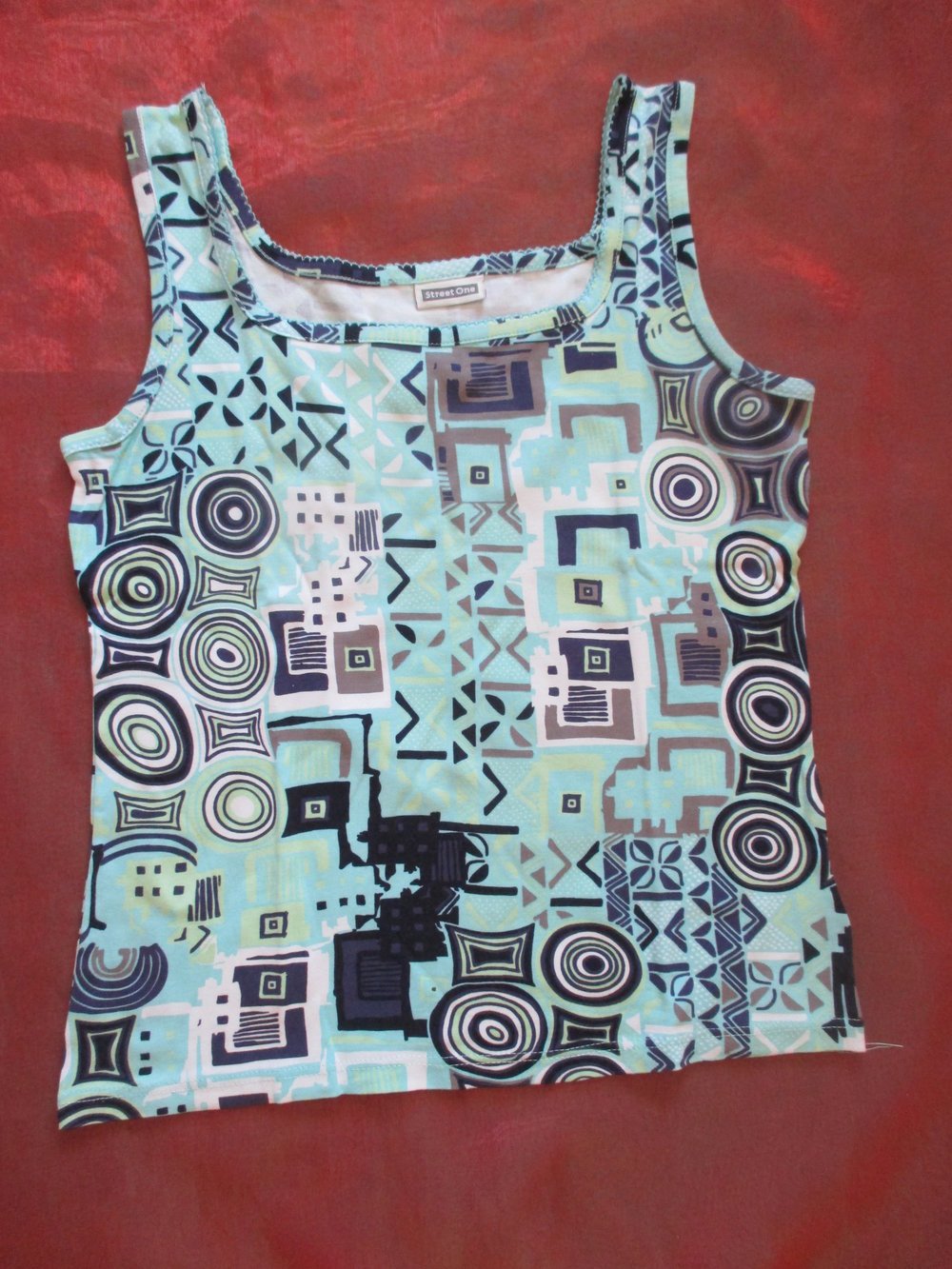 NEU * Grafik *. Boho * Ethno- Print * Träger * Tank * Top T- Shirt 