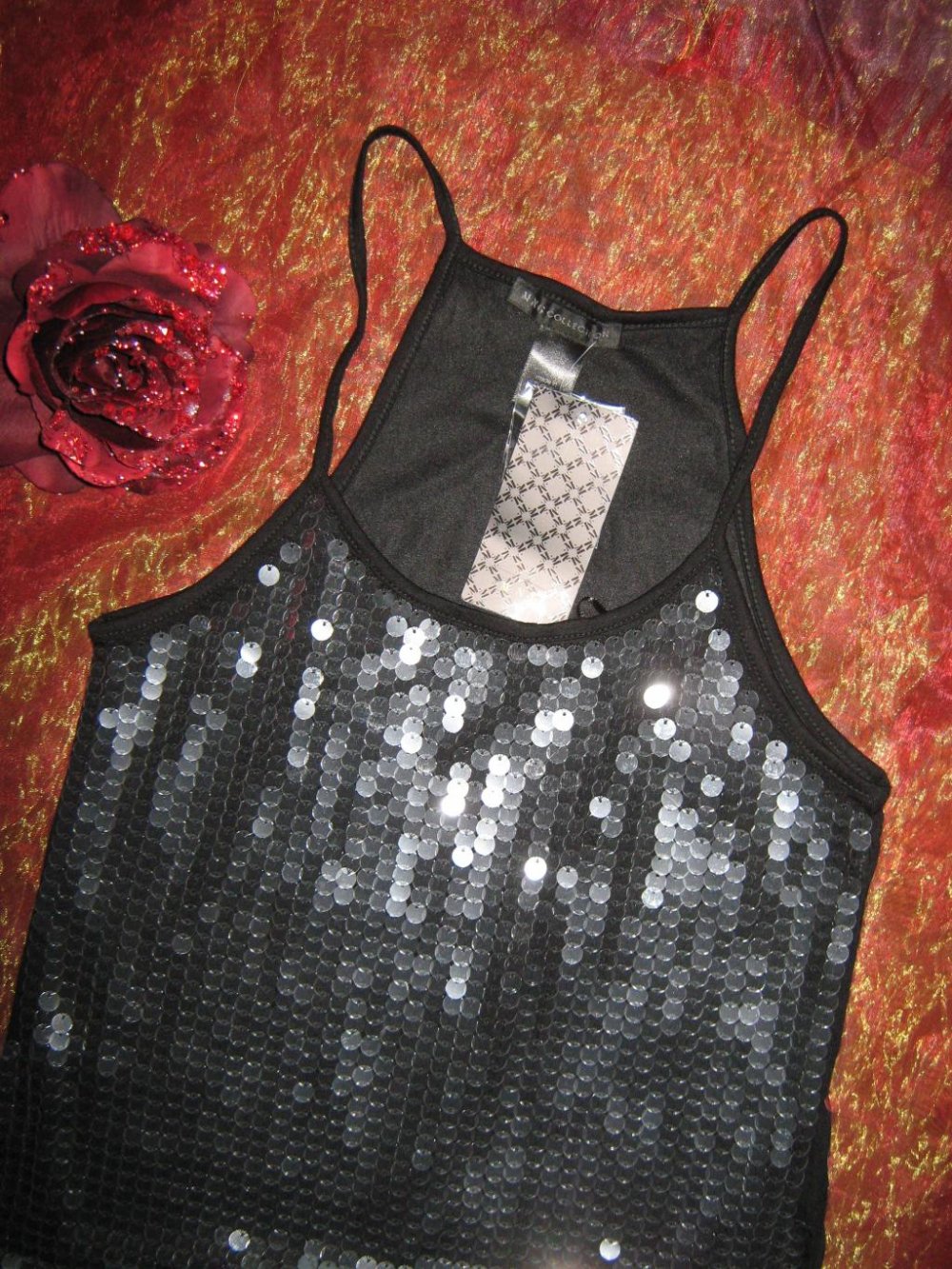 NEU mit ETIKETTEN * Sexy * Anlass * Party * Cocktail * Glitzer Pailletten * Spagetthi- Träger * Etui * Mini- Kleid 