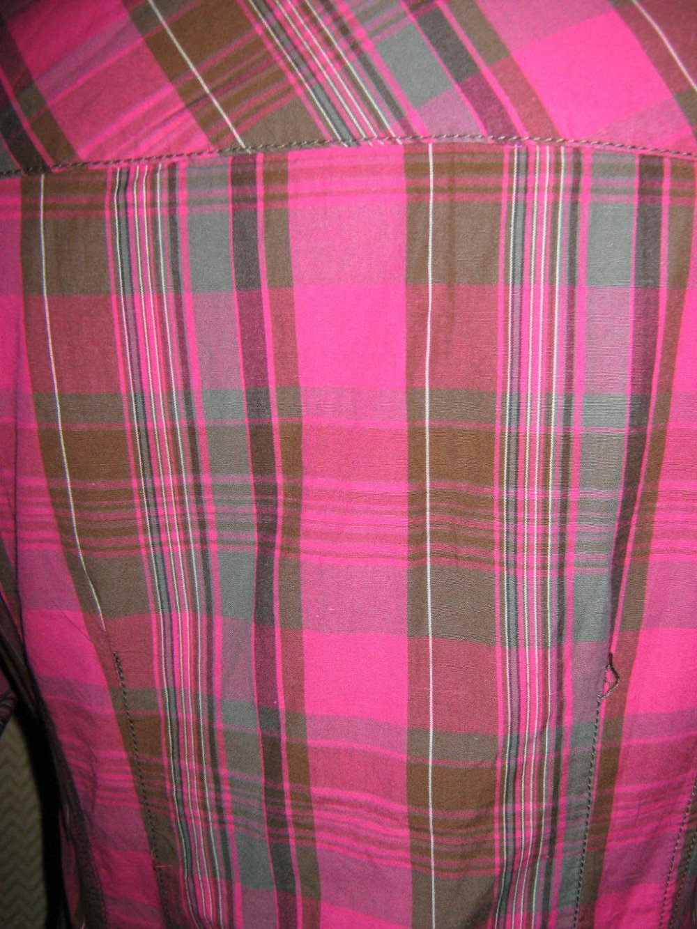 NEU * Ausgefallen * stylisch * Madras Karo * Hemdblusen * Kleid * Long- Bluse * Gr. 34, 36- 38/ S * pink * bunt *