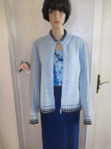 Klassisch * Original VINTAGE * Club- Style * Zipper * Cardigan * Strickjacke 