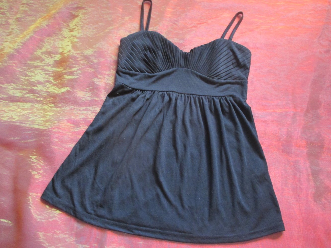 NEU * Baby Doll- Style * Spaghetti- Träger * Top * T- Shirt 