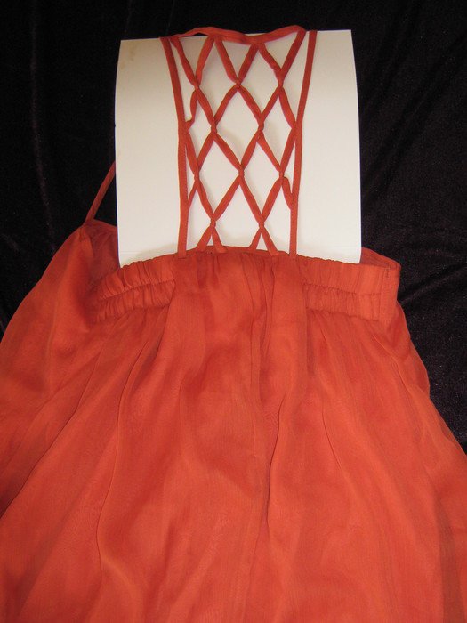 NEU * Sexy * edel * Seiden- Chiffon * Abend * Ausgeh * Träger- Kleid 