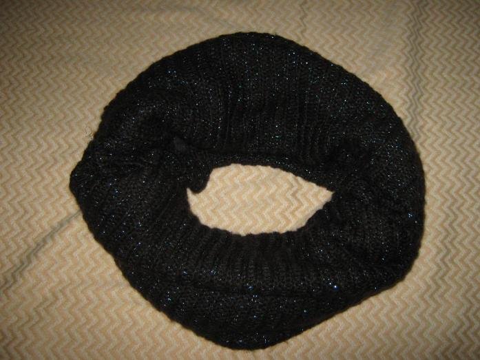 NEU * Kuschelig, wie selbst gestrickt * XXL * Lurex * Glitzer * Grobstrick * Schlauch- Schal 