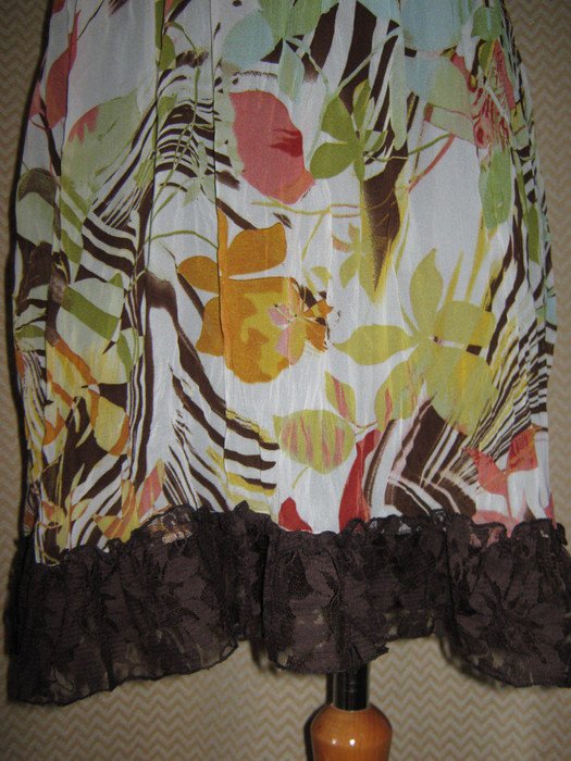 NEU * Romantik * Gipsy * Hippie - Look * Seiden- Chiffon * Spaghetti- Träger * Cocktail * Ausgeh * Freizeit * Salsa * Lace- Spitzen * Volant * Mini- Kleid 