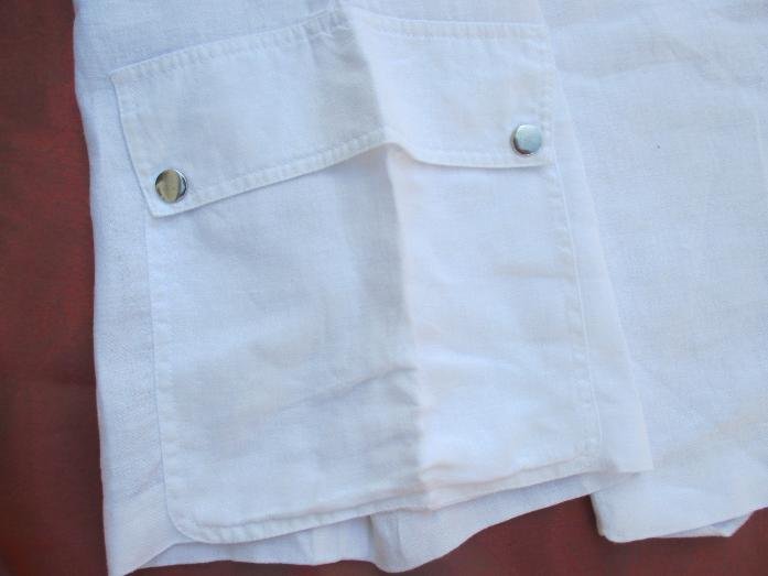 NEUw * Edel * modern * Leinen * Dreiviertel * 7/8 * Freizeit * Worker * Marlene * Culotte * Hose mit Taschen 