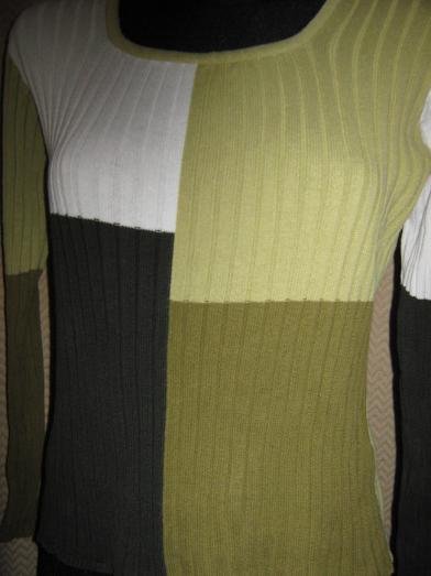 NEU * Edel * stylisch * Color- Blocking * Fein- Rippstrick * Pullover 