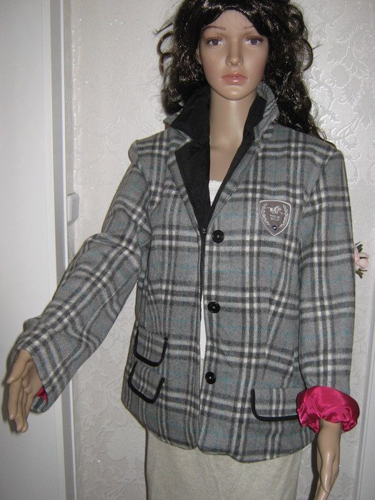 NEU * Edel * stylisch * kuschelweich * Karo * Wolle * Winter * Jacke 