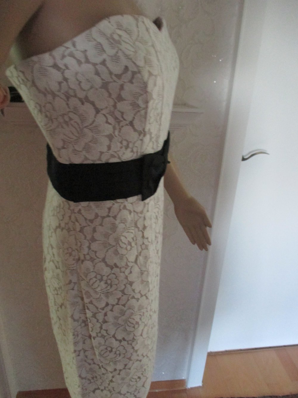 NEU * 60er Jahre Style * Lace- Spitzen * Cocktail * Abend * Anlass * Bustier * Kleid mit Schleife 