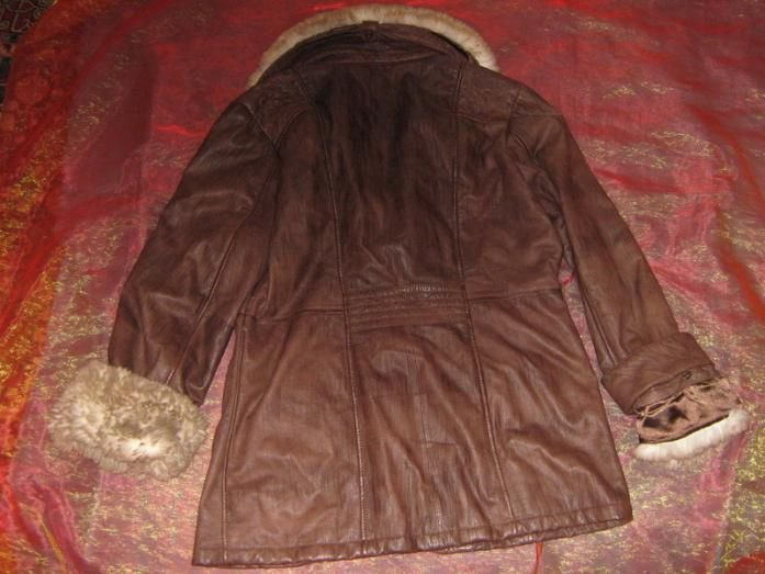 NEU * Exclusiv * Echt * Lamm- Leder * Jacke mit Fake fur Fell * Pelz Imitat 