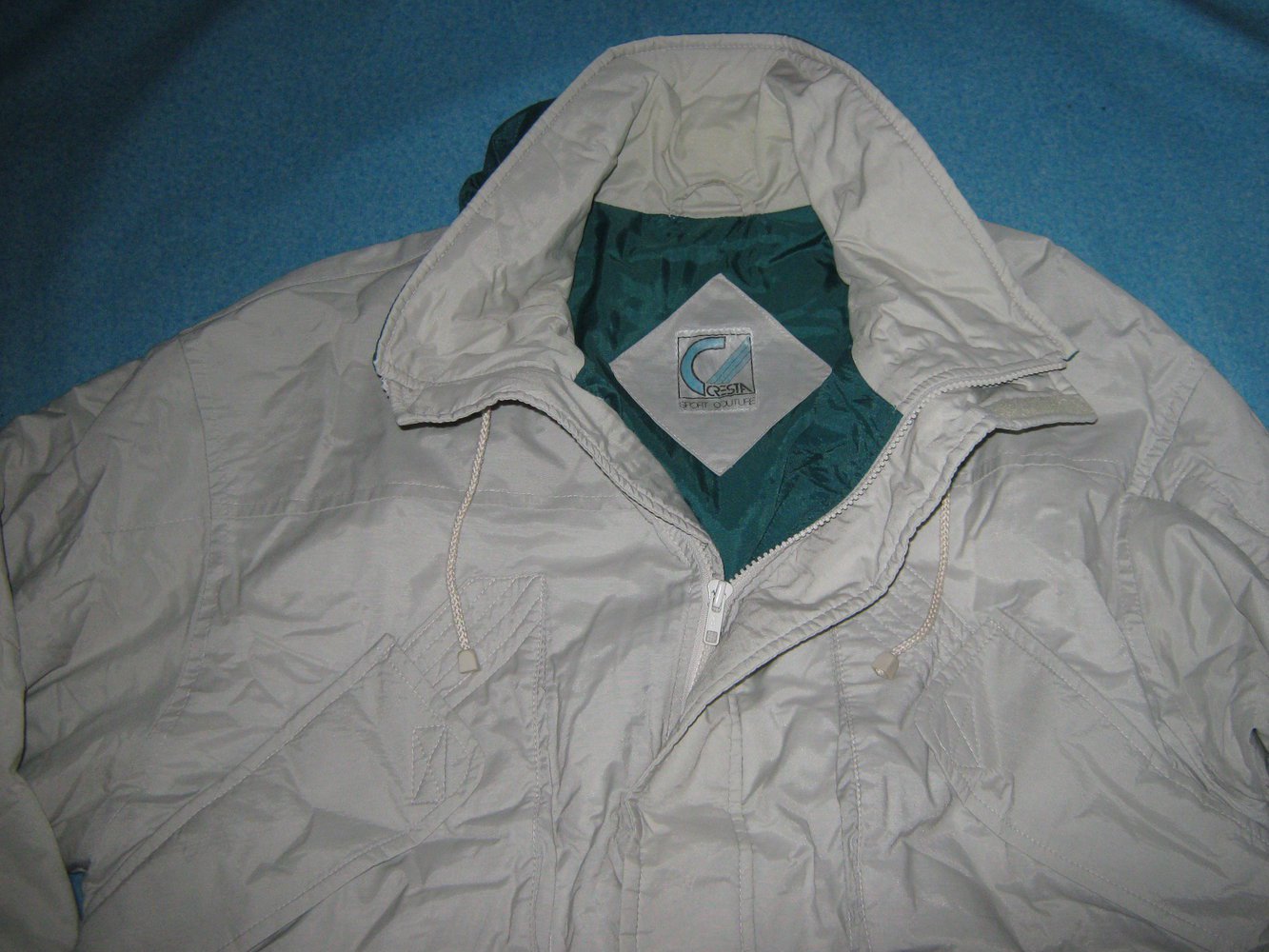 NEUw * Original VINTAGE * Herren * Damen * Unisex * Outdoor * Allround * Winter * Übergangs * Long JACKE oder Kurz MANTEL * Gr. 52- 54/ L- XL * hell- grau *