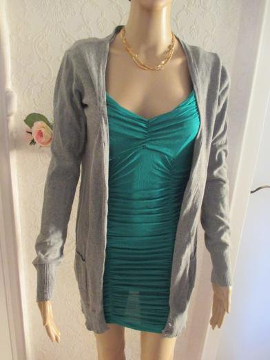 NEUw * Klassisch * modern * Long * Feinstrick * Jacke * Strickjacke * Cardigan 