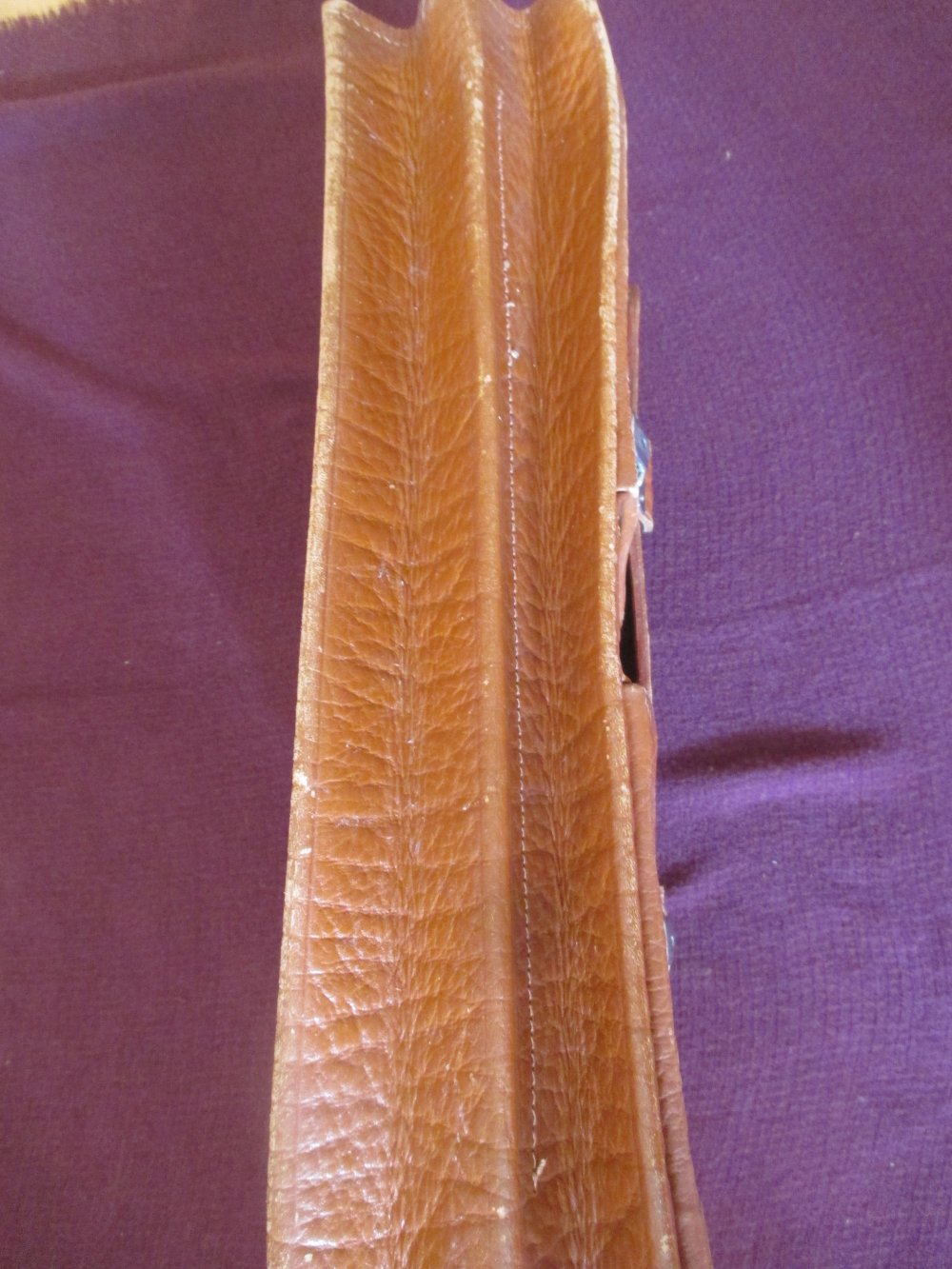 NEUw * Original VINTAGE * Echt Leder * Old- School * College BAG * Universität * Schul- TASCHE * Aktentasche * Damen * Herren * Unisex im angesagten Retro Style * caramèl- braun *