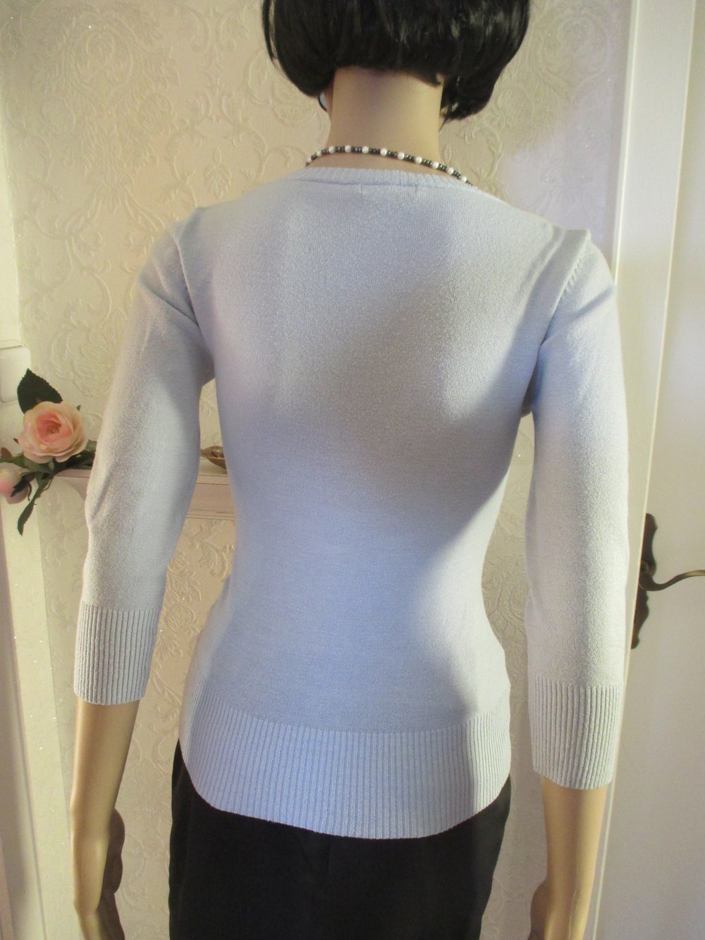 Edel * klassisch * Feinstrick * V- Ausschnitt Pullover 