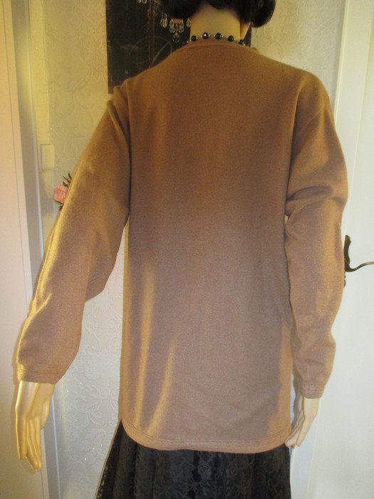 NEUw * Klassisch * Cahsmeré * DESIGNER * Feinstrick * Long PULLOVER * Mini KLEID * Oversize * Gr. 40- 42, 44/ M- L * rosenholz * milchkafee *