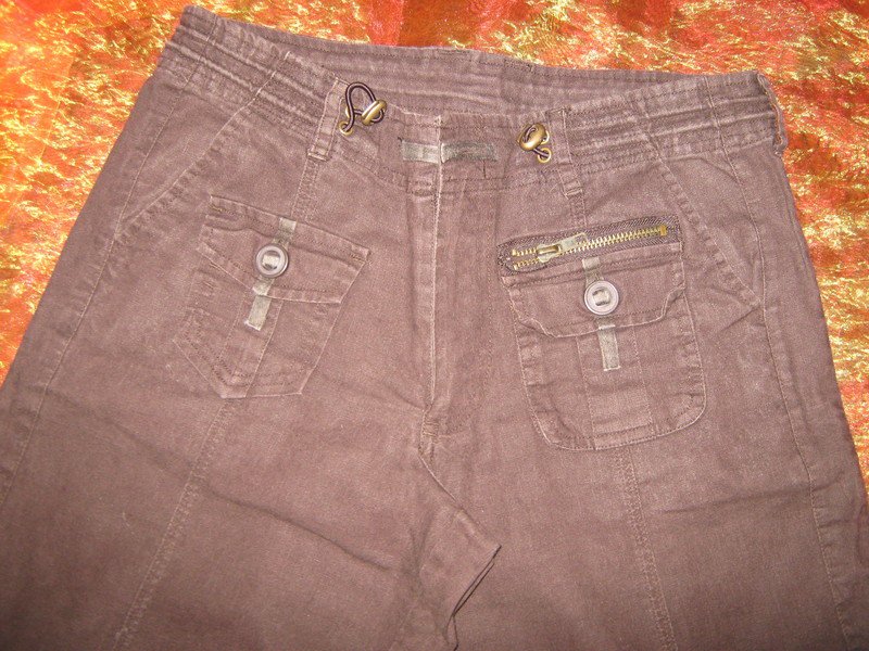 NEU * Edel * Leinen * 7/8 * Dreiviertel * Stiefel * Capri * Worker * Hose 