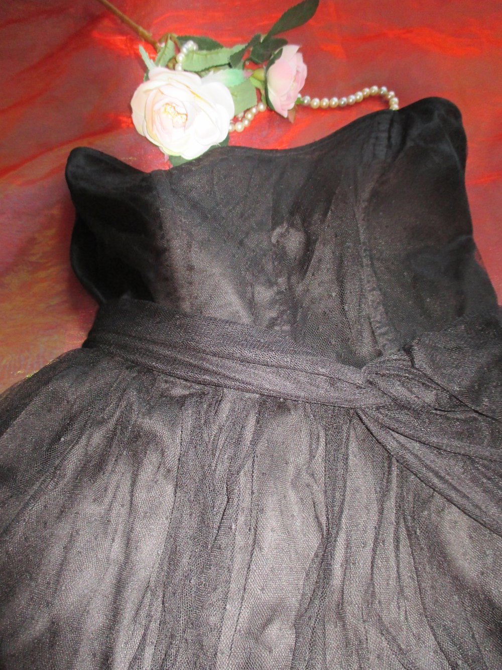 NEU * Black swan * Ballerina Style * Cocktail * Abend * Ausgeh * Bustier * Chiffon * Mesh * Tüll * Mini Kleid 