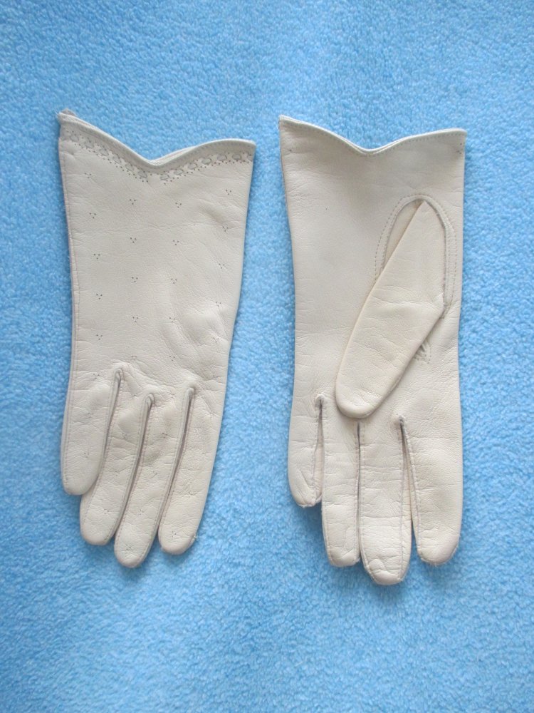 NEU * Echt Lamm- Napa Leder * Genuine Leather * DESIGNER * Finger * Handschuhe * Fingerhandschuhe * Lederhandschuhe * Gr. 7/ S * creme- beige * ercù *