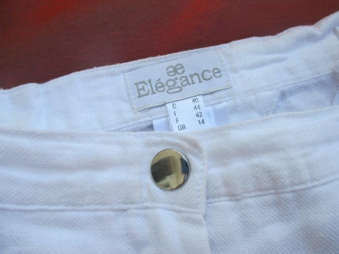 NEUw * Edel * modern * Leinen * Dreiviertel * 7/8 * Freizeit * Worker * Marlene * Culotte * Hose mit Taschen 