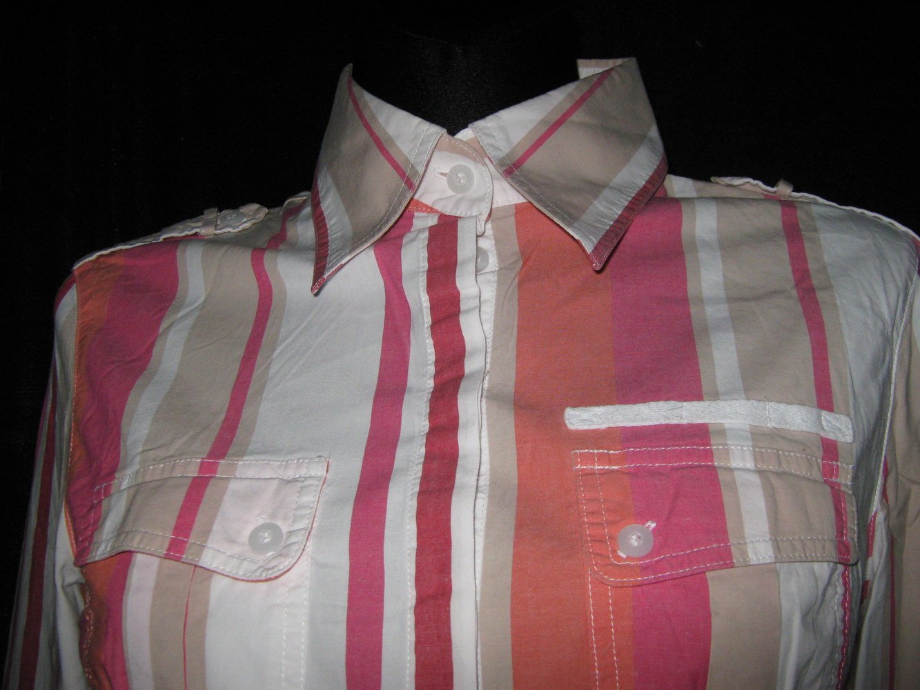 NEUw * Original VINTAGE * Business * Freizeit * Streifen * Hemd- Bluse 