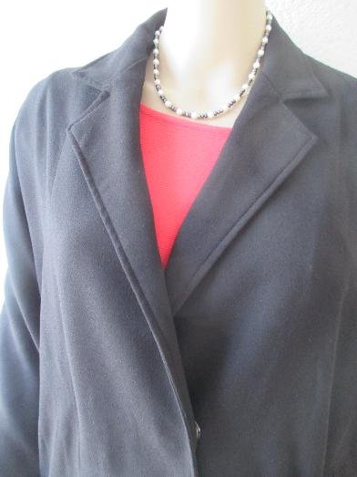 NEU mit ETIKETT * Edel * Business * Freizeit * Sommer * Übergang * Stoff * Etui * Kurz- Mantel oder Long Jacke ''STEFFEN SCHRAUT'' Gr. 34- 36/ XS- S * Oversize * schwarz *