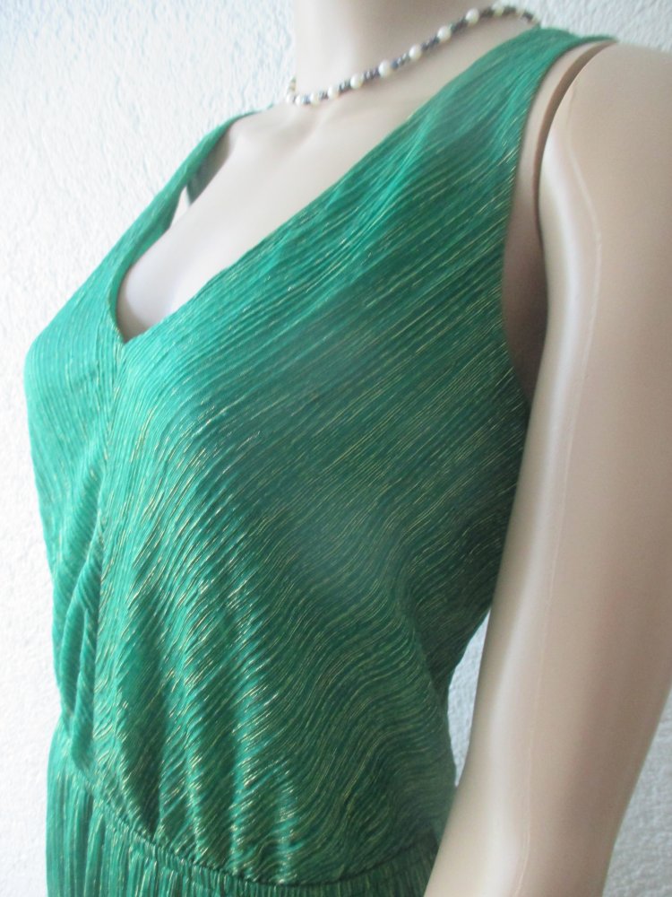   NEU * 20er Jahre Style * Pliseè- Falten * Lurex Glitzer * Cocktail * Abend * Etui- Kleid 