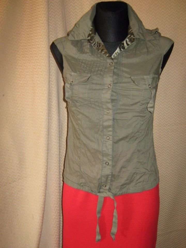 NEU * Sexy * Original VINTAGE * Retro- Style * Hemd- Bluse ohne Arm 