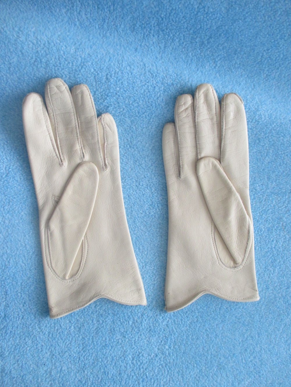  NEU * Echt Lamm- Napa Leder * Genuine Leather * DESIGNER * Finger * Handschuhe * Fingerhandschuhe * Lederhandschuhe * Gr. 7/ S * creme- beige * ercù *