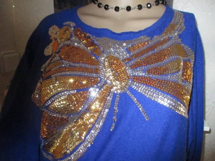  NEU mit ETIKETTEN * Ausgefallen * edel * Cahsmeré Wolle * Glitzer- Pailletten * Mini- KLEID oder Long- PULLOVER 