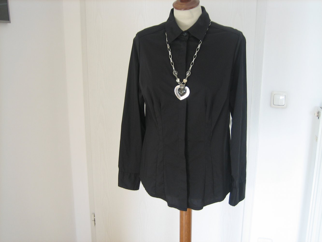 Super edle Hemd-Bluse Gr. 42 m. Stretch - NEU - vorteilhaft - mega bequem