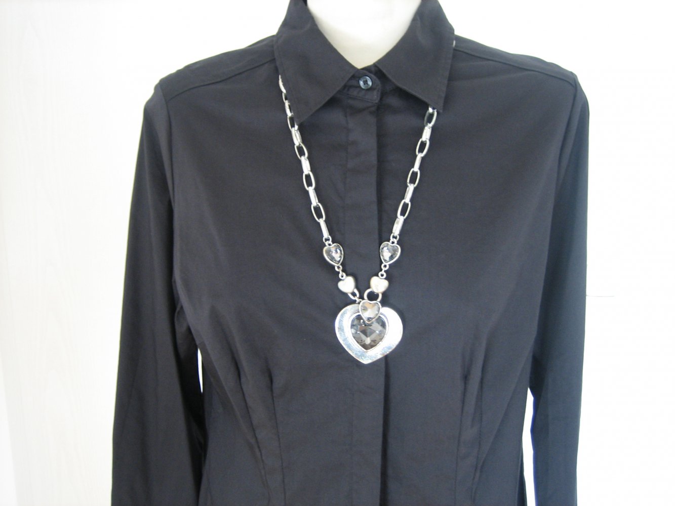 Super edle Hemd-Bluse Gr. 42 m. Stretch - NEU - vorteilhaft - mega bequem