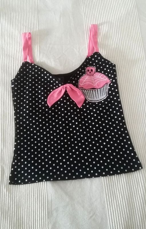 Sourpuss Top *Polkadots* *Cupcake* *Skull* *Muffin* *Zombie* *Gothic*