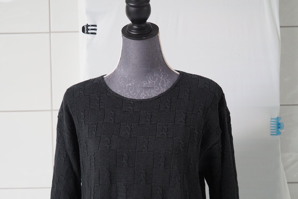 Schwarzer Strickpullover Gr. S 36/38