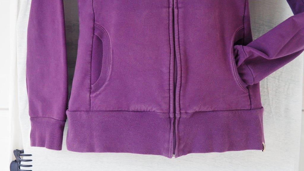 .Element Skaterhoodie Sweatjacke lila mit buntem Logo und Kapuze