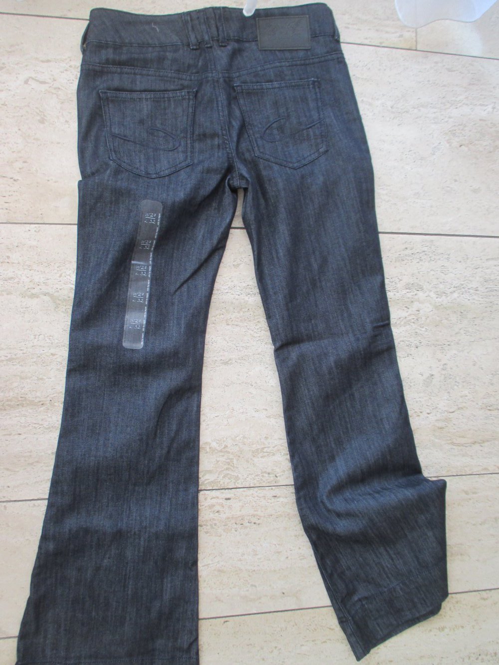 dunkelblaue Jeans von Esprit mit weitem Bein, neu mit Etikett, Gr. 36 / 38