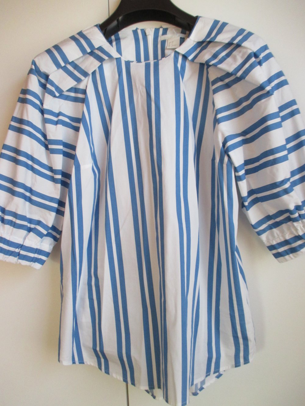 maritime Kurzarmtunika, balu - weiß, auffällige Ärmel, h & M , Gr. 38