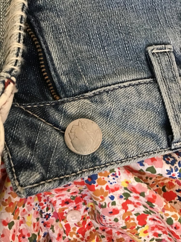 Jeans, wide leg von 1921 mit auffälligen Nähten