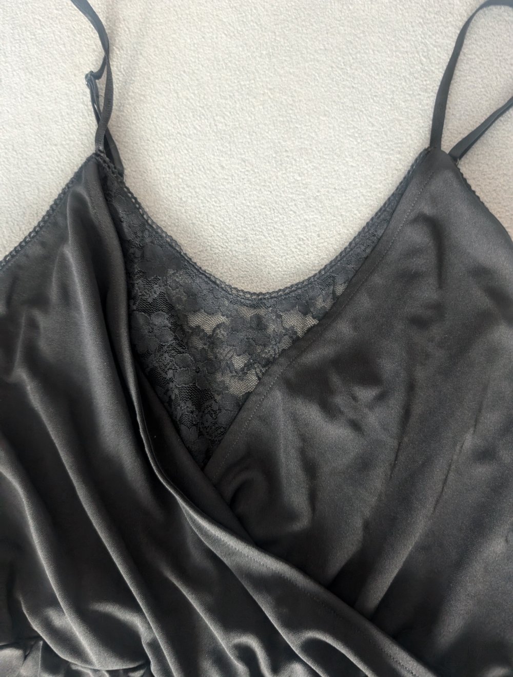 schwarzer kurzer Jumpsuit L H &M